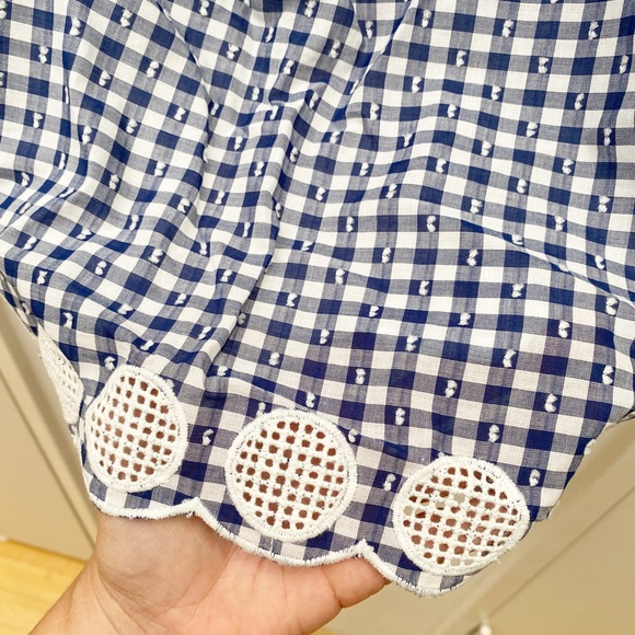 J.CREW Gingham Sleeveless Tie Top - Picture 10 of 11